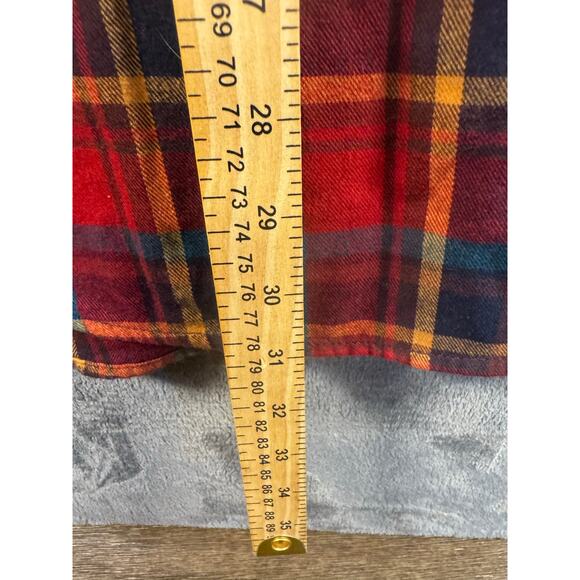 NWT Duluth Trading Co. Free Swingin' Flannel shirt Red/Plaid Men’s Medium - Picture 5 of 6
